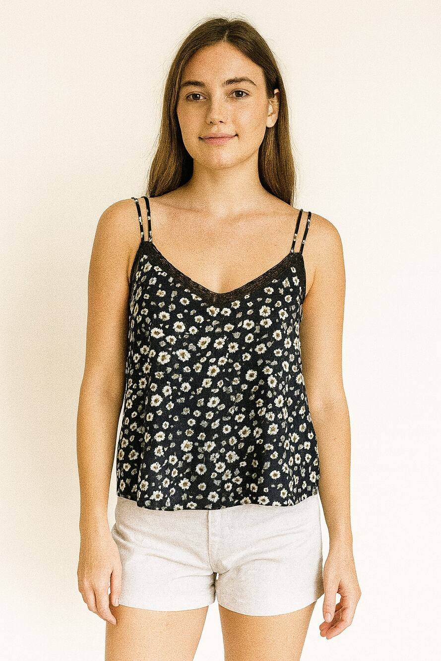 Abercrombie & Fitch Women's Double Strap Floral Camisole Top Multicolor Size 2XS